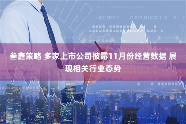 叁鑫策略 多家上市公司披露11月份经营数据 展现相关行业态势