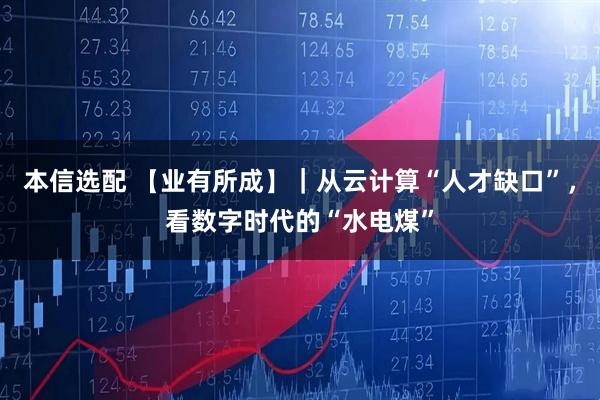 本信选配 【业有所成】|从云计算“人才缺口”,看数字时代的“水电煤”